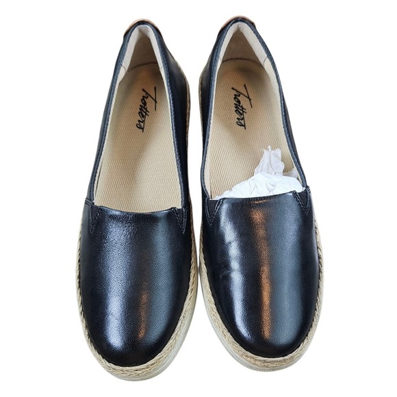 Trotters Shoes - Trotters Espadrille Slip On Womens 7M Black Shoes Cushioned Arch Support‎ Casual